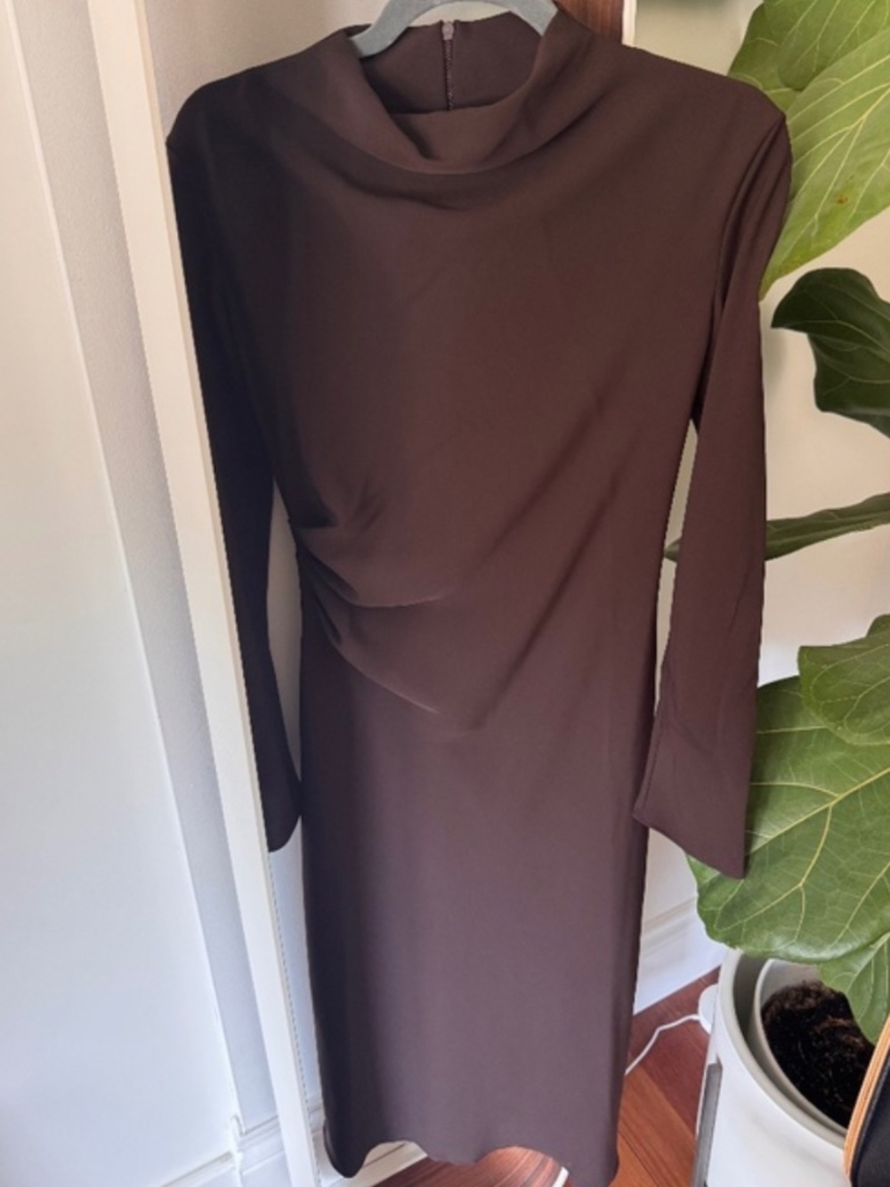 Mango Chocolate Brown🤎 Midi Dress | NWT | Size S (US 4)